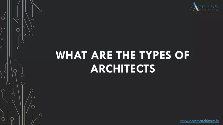 what are the types of architects