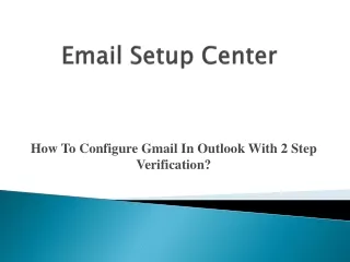 email setup center