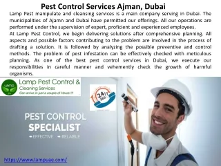 Disinfection services Sharjah