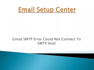 SMTP Error Could Not Connect To Server