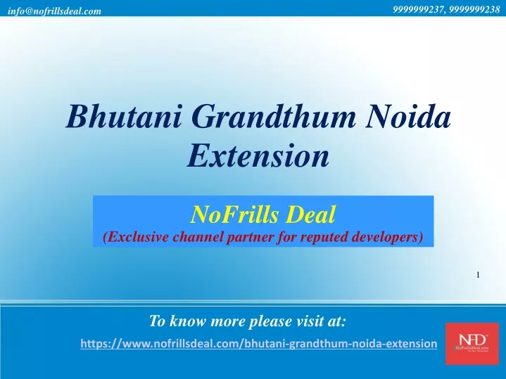 bhutani grandthum noida extension