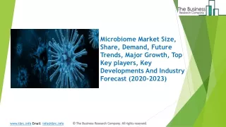 Microbiome Market 2020: Global Growth, Trends And Forecast