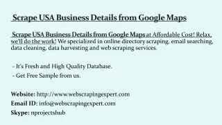 scrape usa business details from google maps