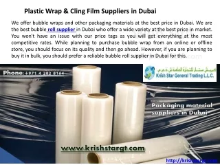 Industrial packaging supplier in Dubai