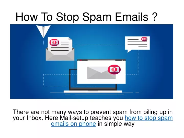how to stop spam emails