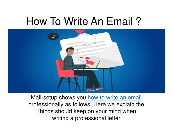 how to write an email