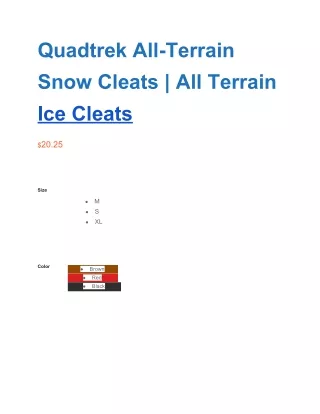 Quadtrek Ice Cleats