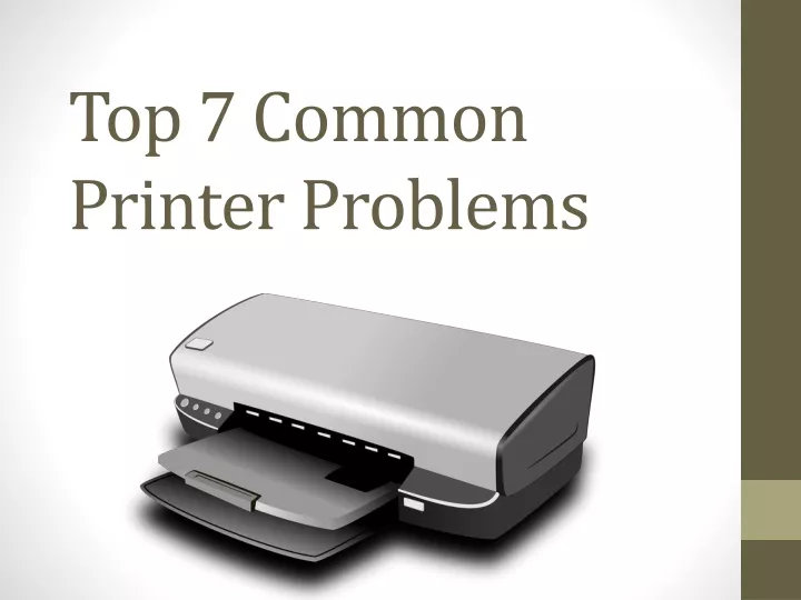 top 7 common printer problems