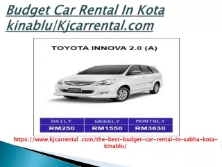 Budget Car Rental Kota Kinabalu | The Best Car Rental in Kota Kinabalu | Car Rental Sabah Kota Kinabalu|kjcarrental