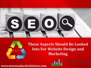 these aspects should be looked into for website