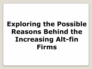 exploring the possible reasons behind