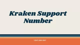 Kraken Support Number【1(847) 868-3847】