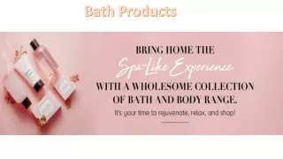 Best Bath & body products In India