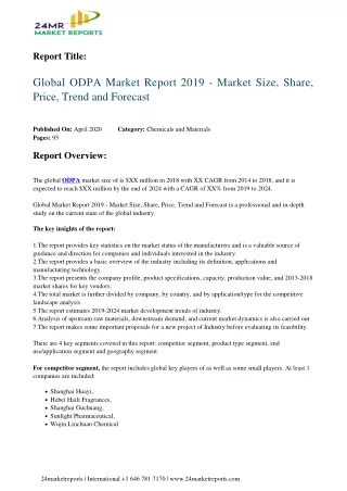 report title