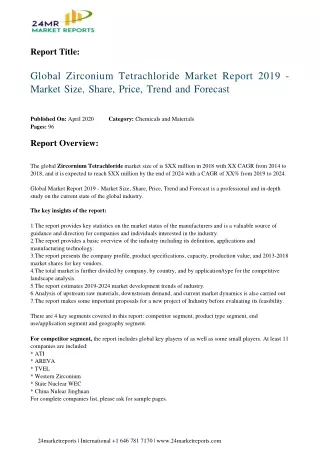 report title