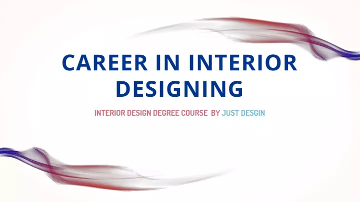 career in interior designing