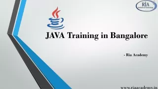 Java Online Course