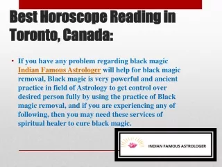 Best Horoscope Reading in Toronto, Canada - Indian Famous Astrologer: