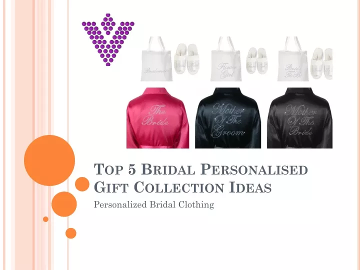top 5 bridal personalised gift collection ideas