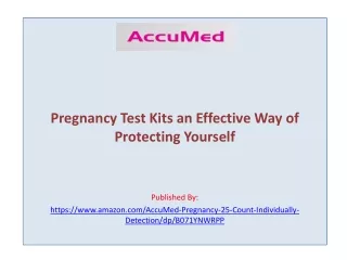 AccuMed-Pregnancy Test Strips