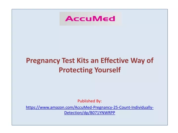 pregnancy test kits an effective