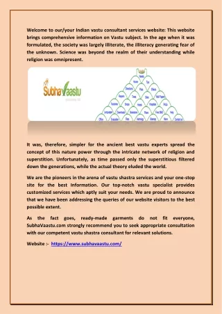 welcome to our your indian vastu consultant