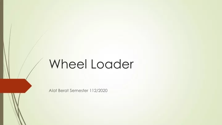 wheel loader