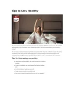 Tips to Stay Healthy - slide 1