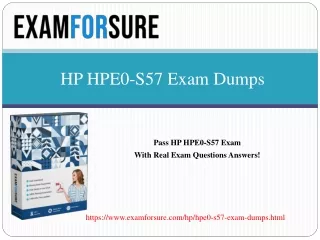 hp hpe0 s57 exam dumps