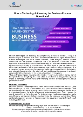 how is technology influencing the business