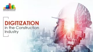Uses of digitization in the construction industry and its advantages