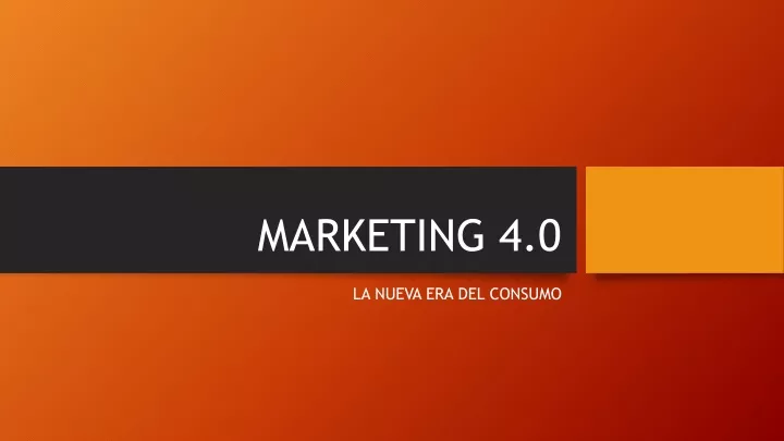 marketing 4 0