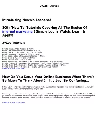 jvzoo tutorials