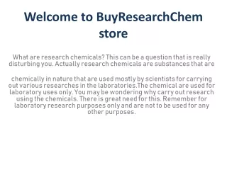 Buy research chemicals online