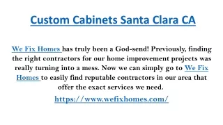 Custom Cabinets Santa Clara CA