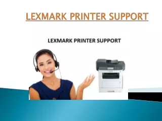 lexmark printer support