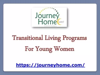 Transitional Living Programs For Young Women