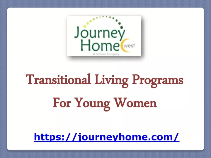 transitional living programs for young women