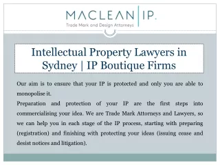 Intellectual Property Lawyers in Sydney | IP Boutique Firms FAQ