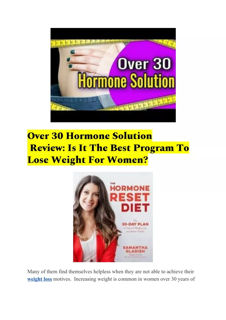 over 30 hormone solution review is it the best