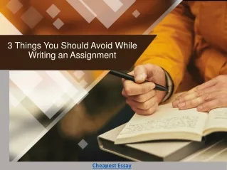 3 things you should avoid while writing