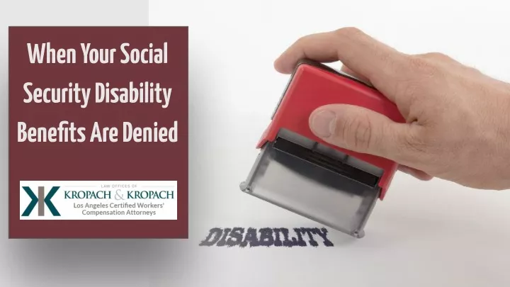 when your social security disability benefits