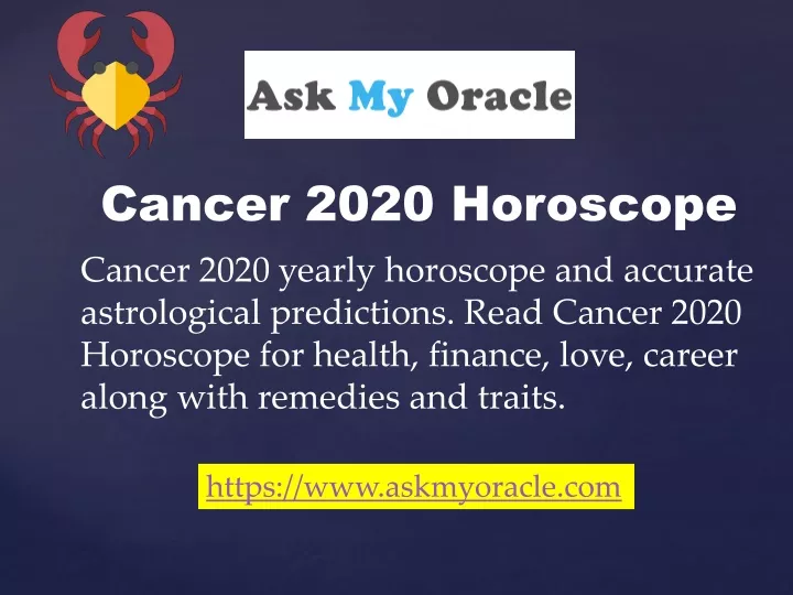 cancer 2020 horoscope