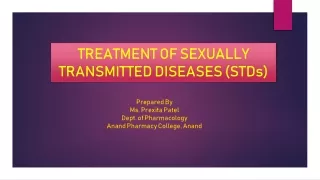 Treatment regimen for sexually transmitted diseses