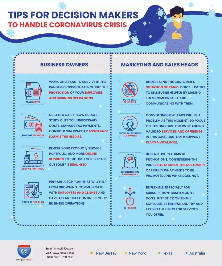 tips for decision makers to handle coronavirus