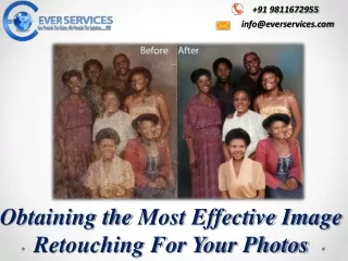 The Offering Photo Retouching Services for E-Commerce