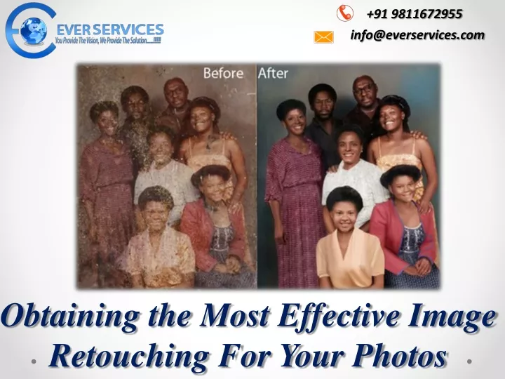 obtaining the most effective image retouching for your photos