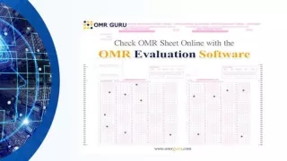 Check OMR Sheet Online with the OMR Evaluation Software