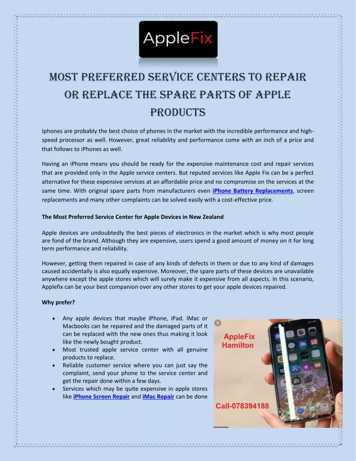 most preferred service centers to repair