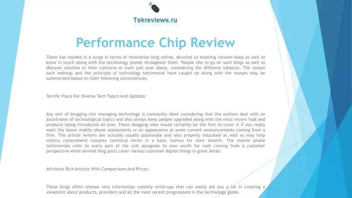 performance chip review